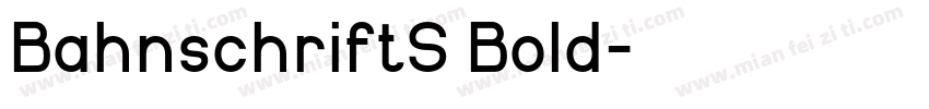 BahnschriftS Bold字体转换